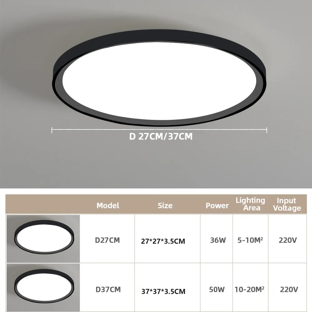 Waterproof and Insect-Proof round LED Ceiling Light Ceiling Panel Light Bathroom Living Room Bedroom Home Lighting Lighting