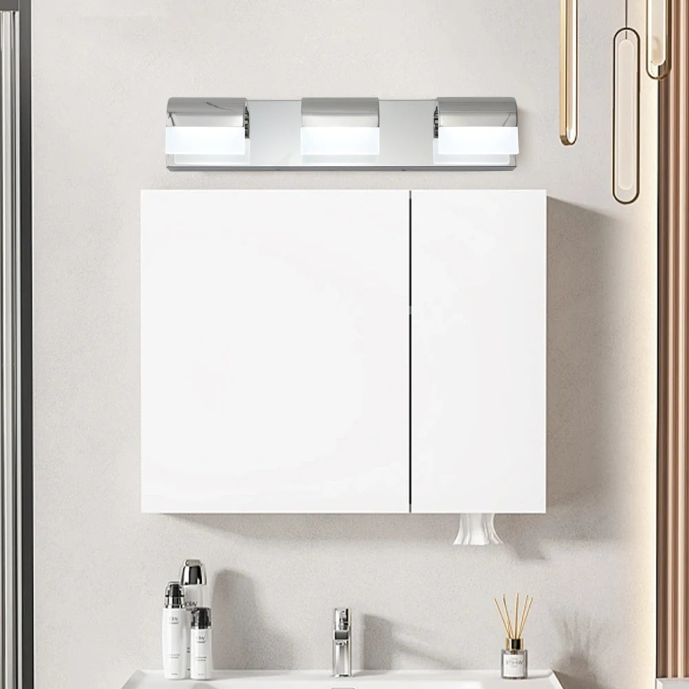 Bathroom Vanity Lighting 3-Light LED Vanity Lights over Mirror Bath Wall Lighting