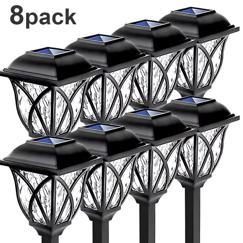 1-10Pack Solar Yard Lights Bright Lawn Lights Outdoor Waterproof Led Solar Pathway Lights Landscape Path Lights