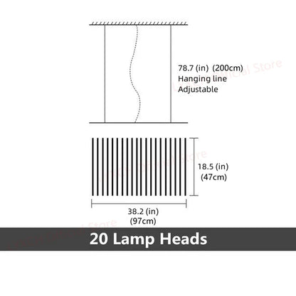 Modern Ceiling Chandelier Lighting LED Kitchen Island Lamps Parlor Lighting Home Fixtures Nordic Dining Room Bar Hanging Lights