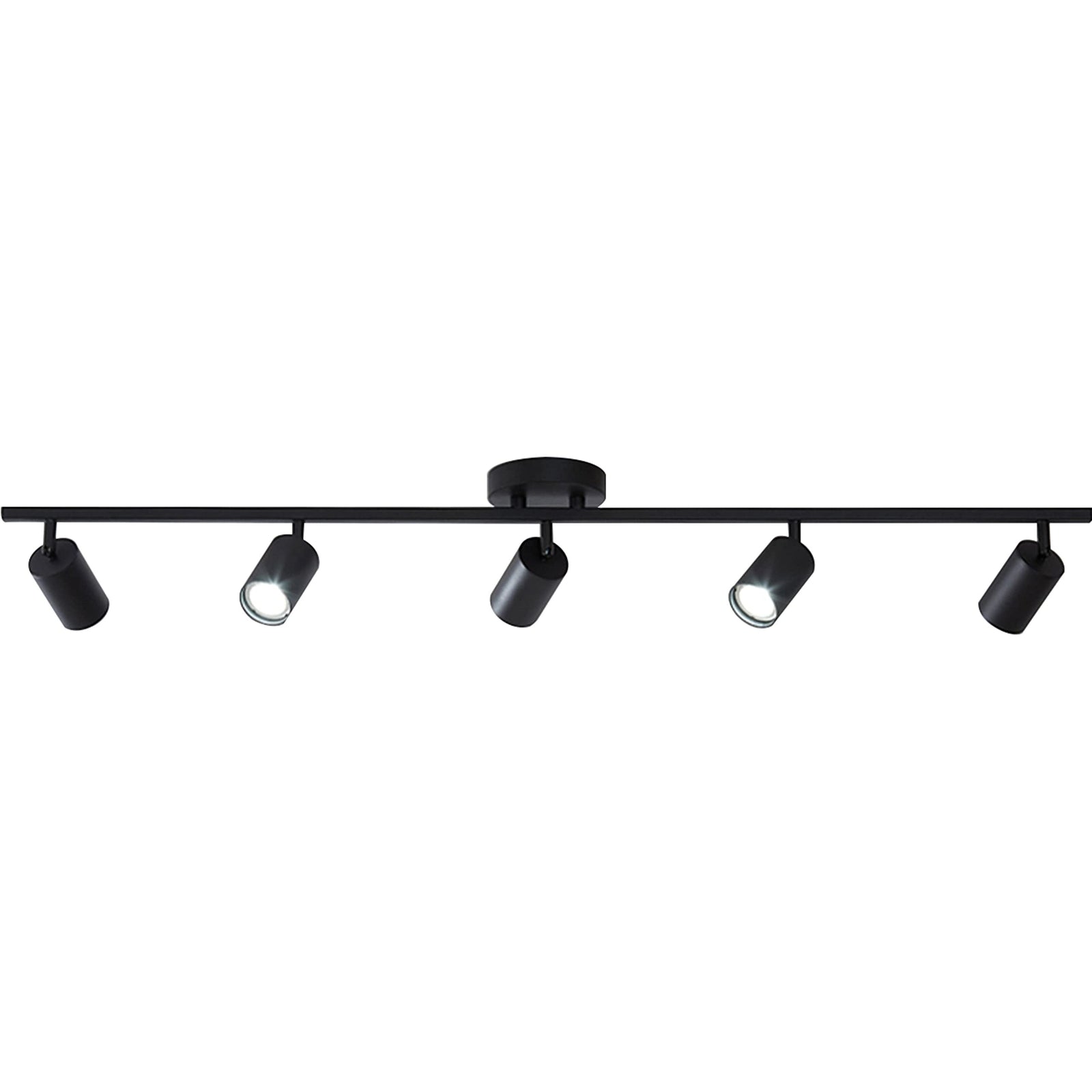 KCO Lighting 5 Light LED Track Lighting Adjustable 5 Way Ceiling Mount Spotli...