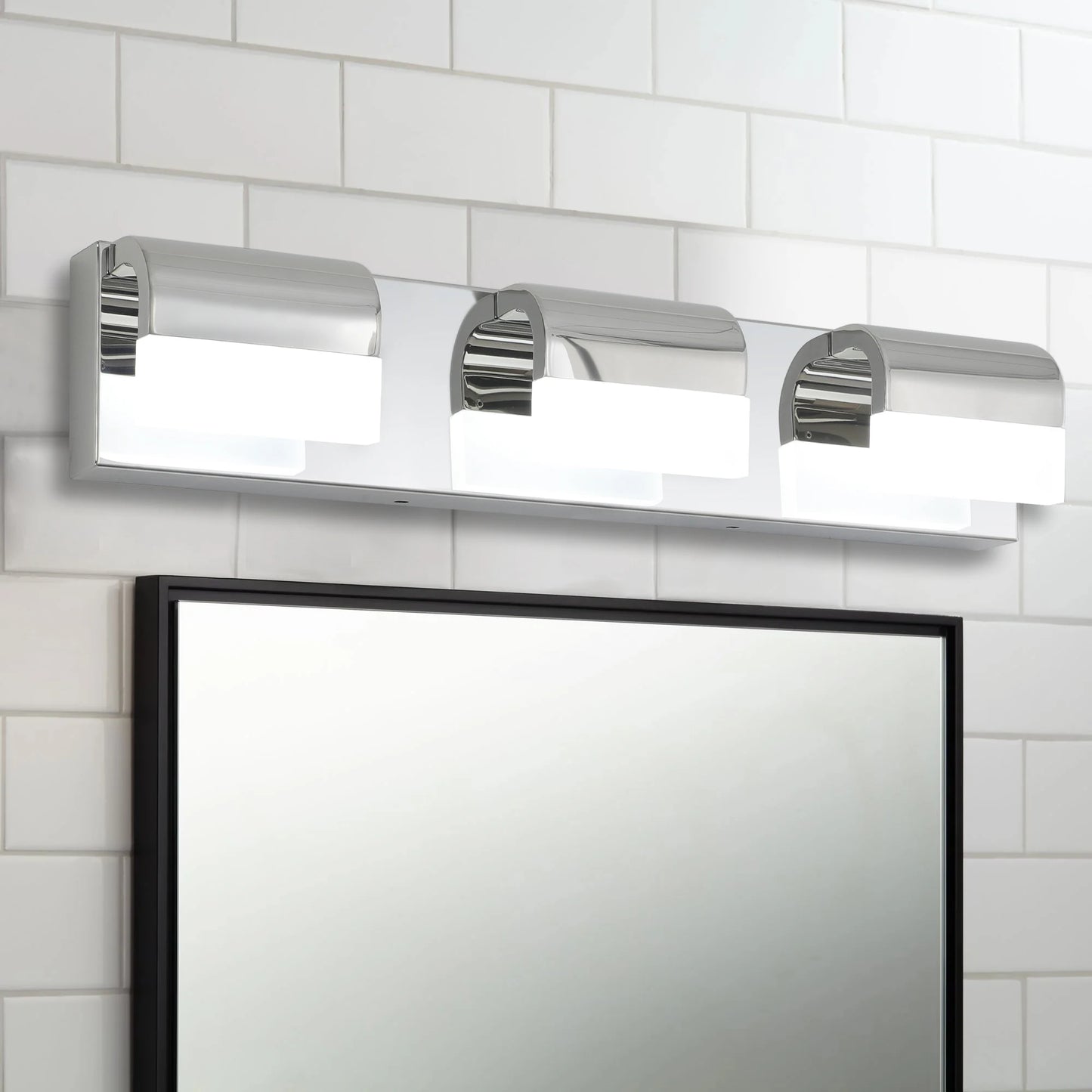 Bathroom Vanity Lighting 3-Light LED Vanity Lights over Mirror Bath Wall Lighting