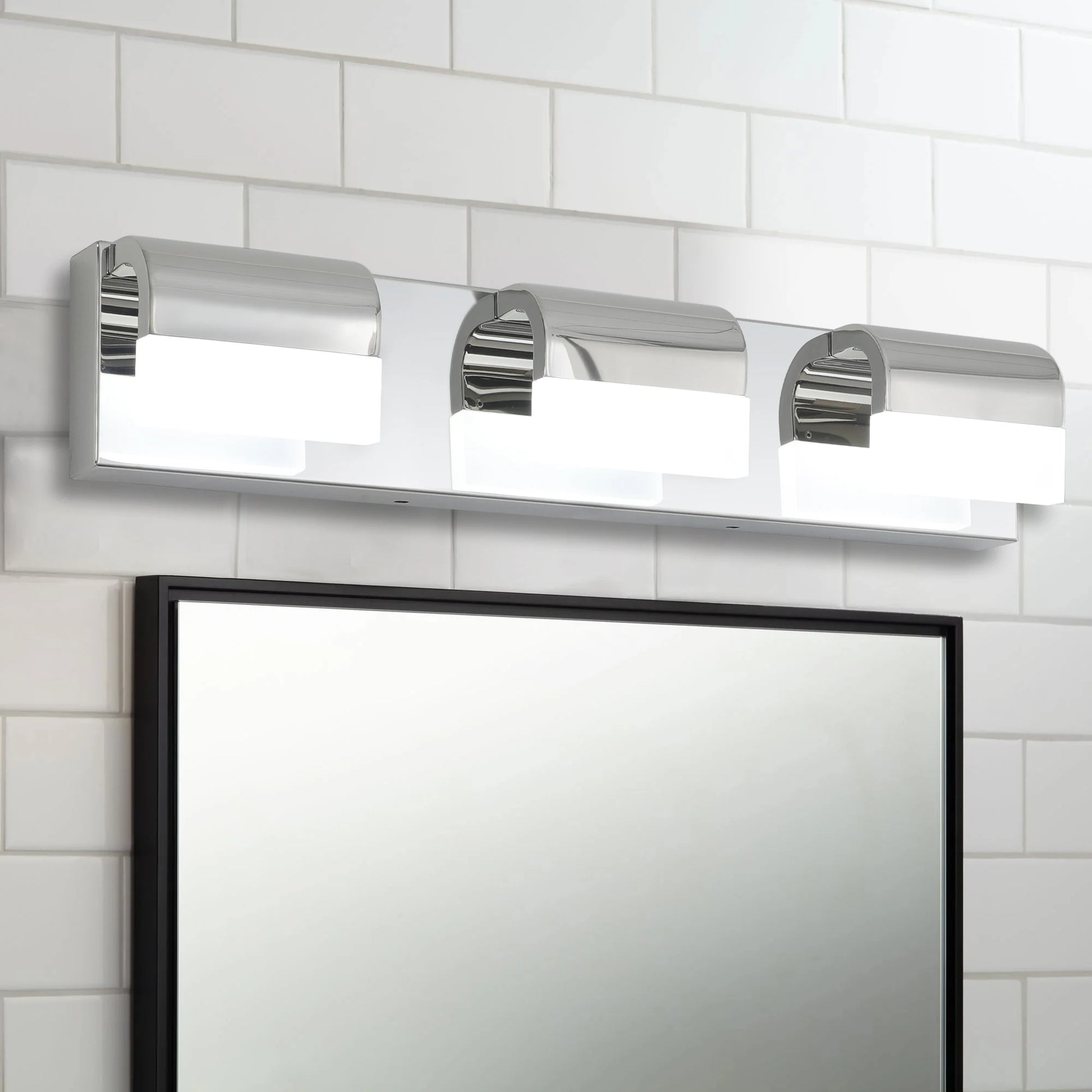 Bathroom Vanity Lighting 3-Light LED Vanity Lights over Mirror Bath Wall Lighting