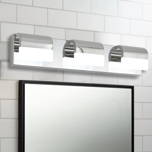 Bathroom Vanity Lighting 3-Light LED Vanity Lights over Mirror Bath Wall Lighting