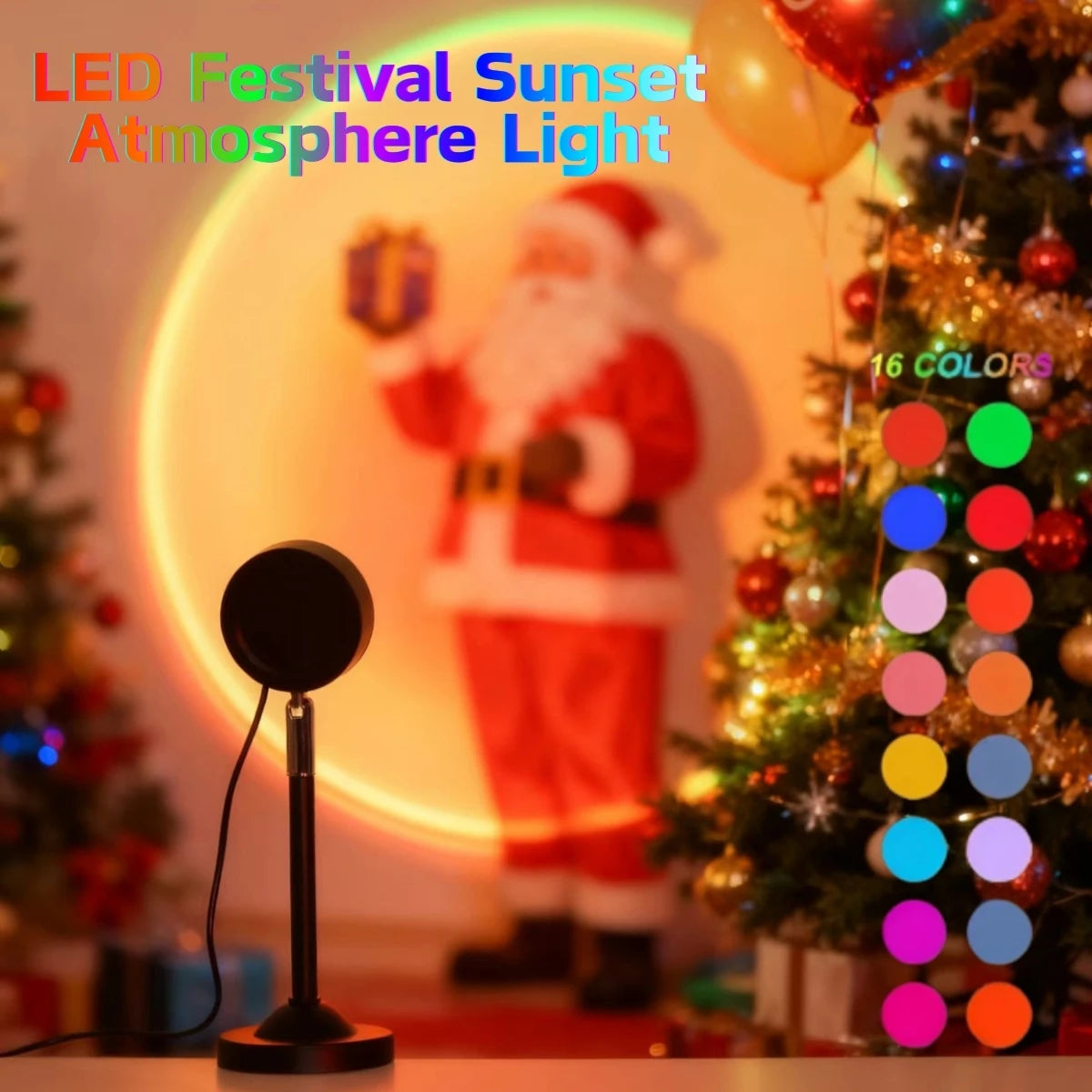 Projector Sunset Light Rainbow Light, Create Beautiful Photo Background Light, Romantic Atmosphere Light, Nightlight Gift
