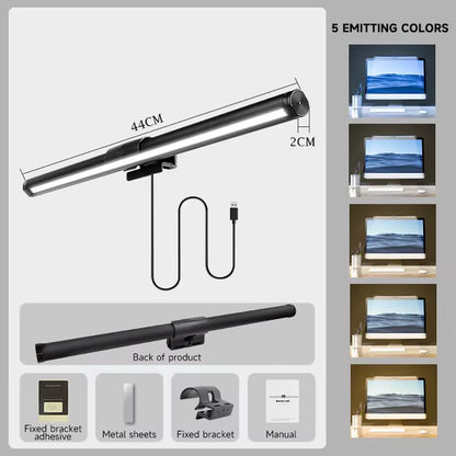 LED Computer Light Screen Light Stepless Dimming Reading Light Desk Lamp USB Lamp RGB Backlight Monitor Light Bar Office Light