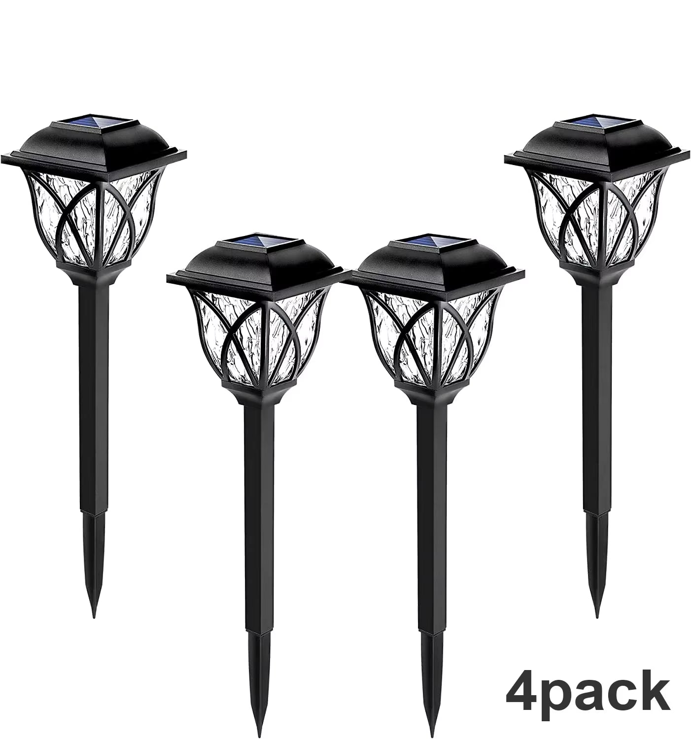 1-10Pack Solar Yard Lights Bright Lawn Lights Outdoor Waterproof Led Solar Pathway Lights Landscape Path Lights
