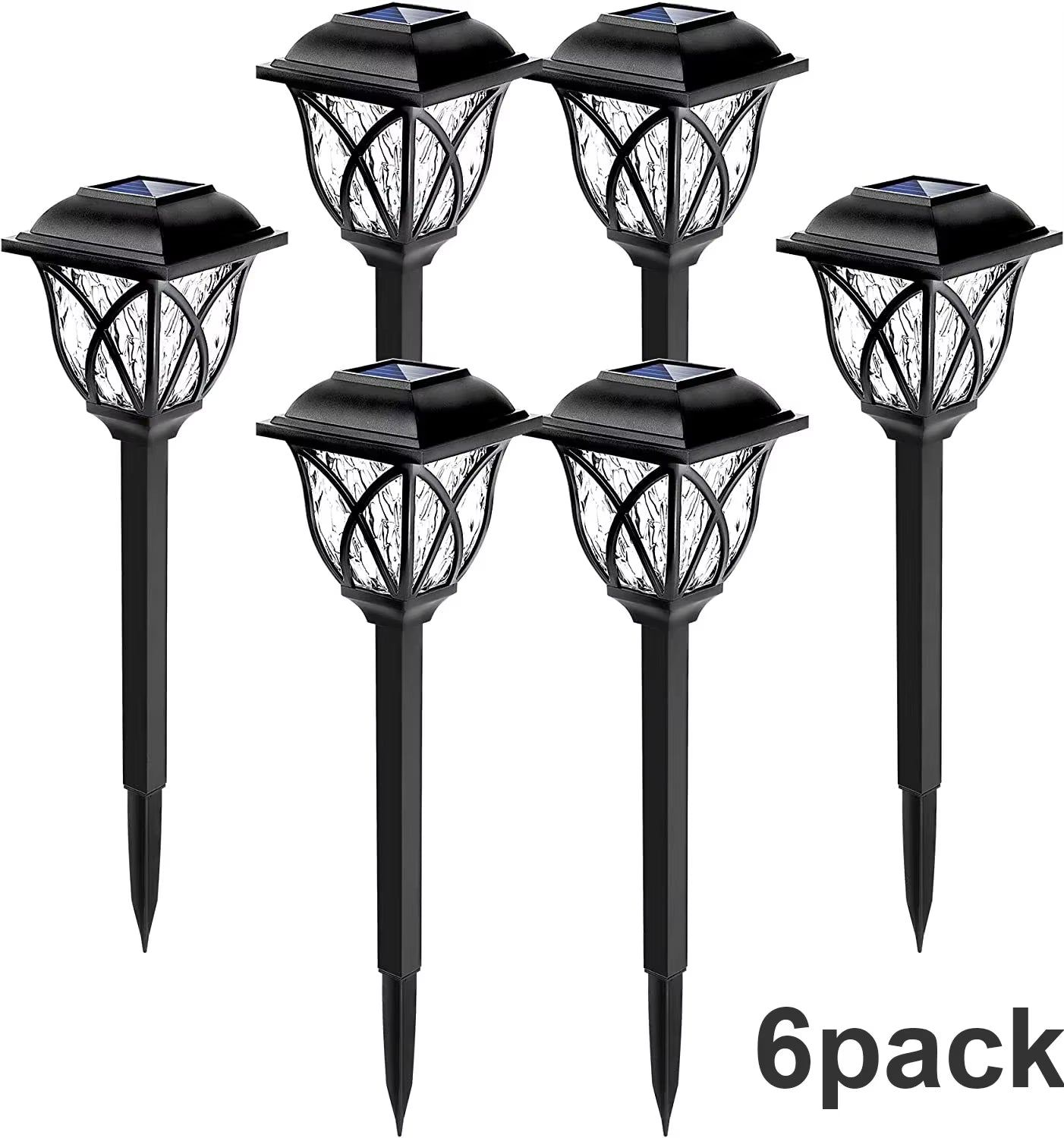1-10Pack Solar Yard Lights Bright Lawn Lights Outdoor Waterproof Led Solar Pathway Lights Landscape Path Lights