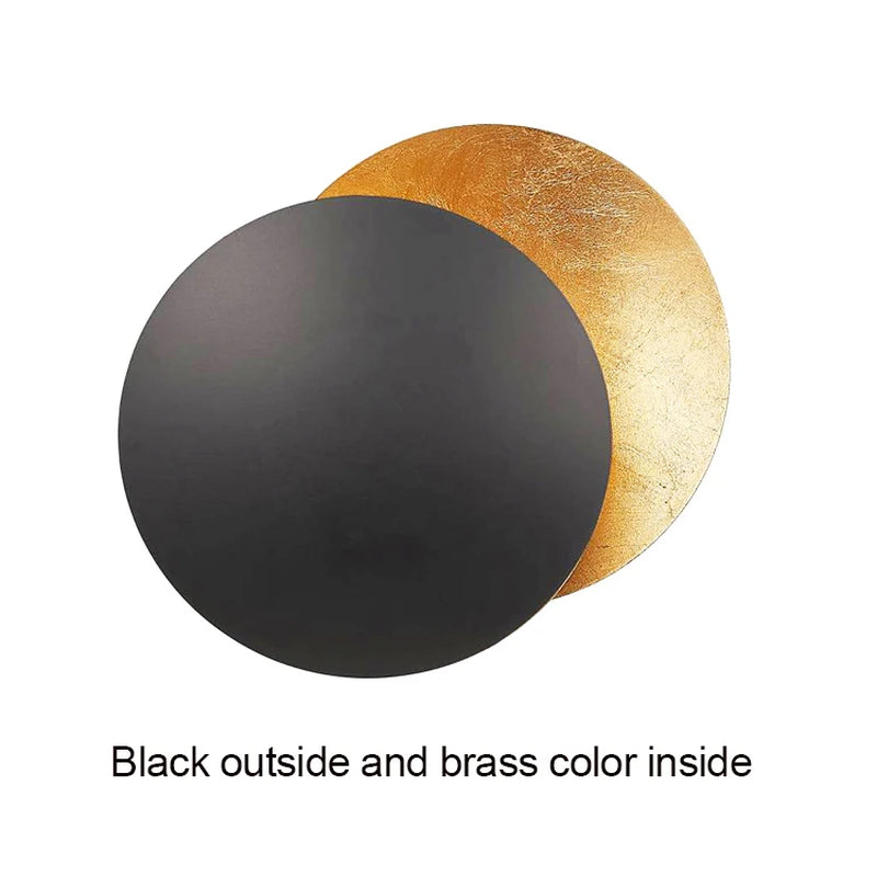 Modern Aisle Corridor round Wall Lamp Bedroom Eclipse Wall Lighting Indoor Bedside Lighting Decoration Living Room Wall Light