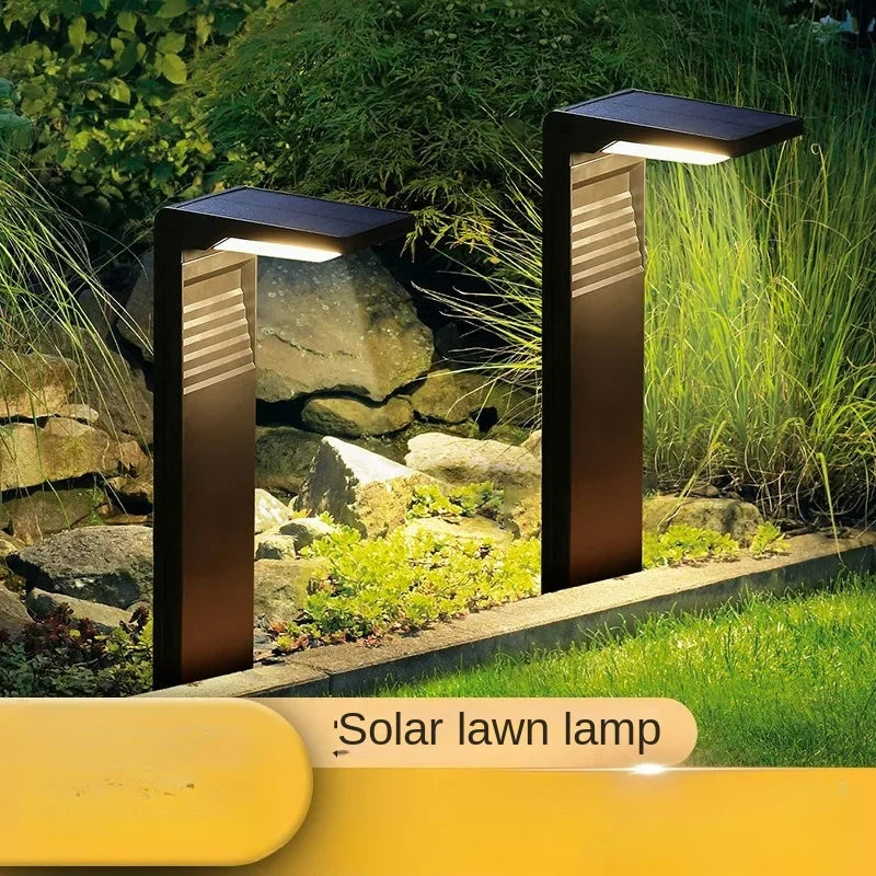 Solar Courtyard Lights Household Outdoor Landscape Lights Park Road Waterproof Lawn Lights Garden Floor Plug-In Lights