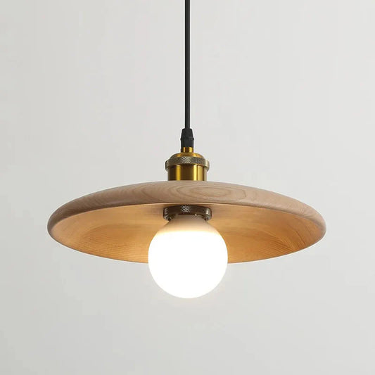 Wooden Pendant Lighting, Rustic Charm