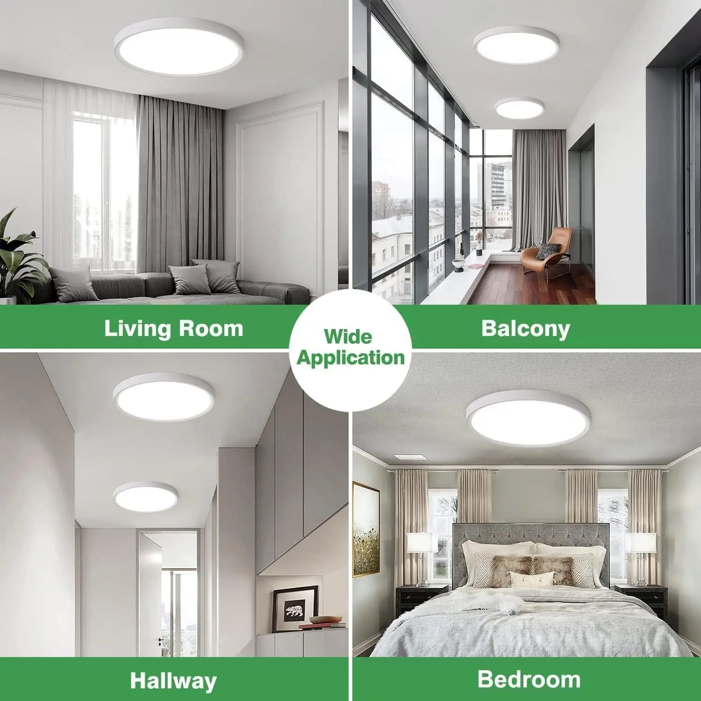 Waterproof and Insect-Proof round LED Ceiling Light Ceiling Panel Light Bathroom Living Room Bedroom Home Lighting Lighting