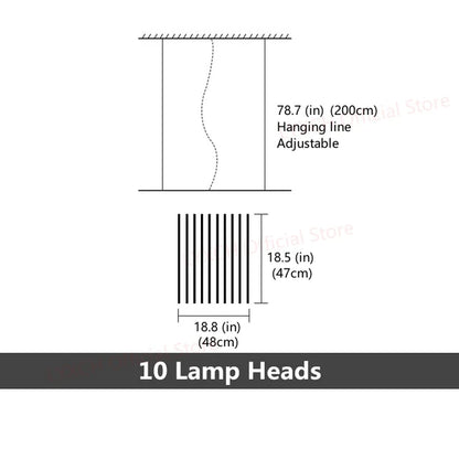 Modern Ceiling Chandelier Lighting LED Kitchen Island Lamps Parlor Lighting Home Fixtures Nordic Dining Room Bar Hanging Lights