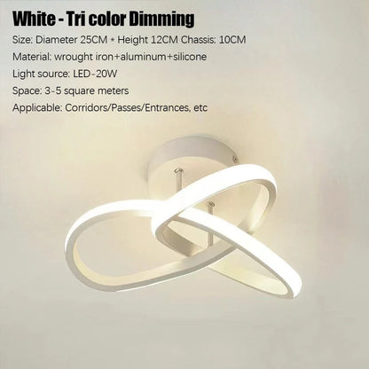Modern LED Ceiling Light Corridor Lighting Fixture Minimalist Line Lamps Aisle Entryway Staircase Corner Indoor Lighting