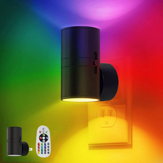 Cylindrical LED Night Light, Baby Bedside Light, RGB Color Changing Tube Light, Small Night Light, Indoor Lighting Decoration Light