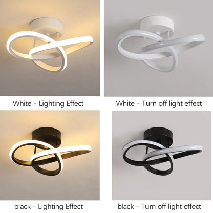 Modern LED Ceiling Light Corridor Lighting Fixture Minimalist Line Lamps Aisle Entryway Staircase Corner Indoor Lighting