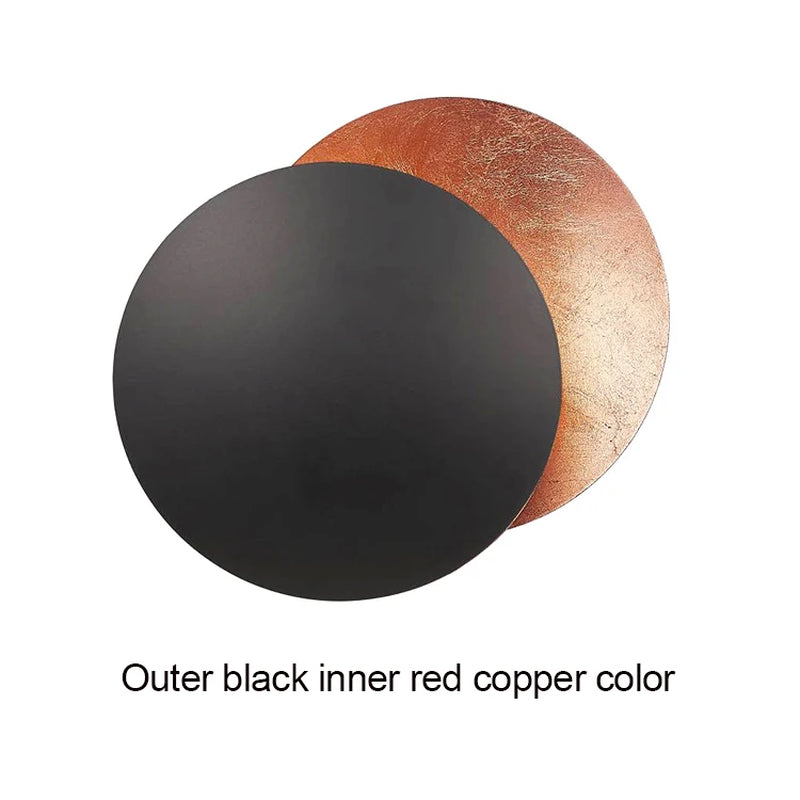 Modern Aisle Corridor round Wall Lamp Bedroom Eclipse Wall Lighting Indoor Bedside Lighting Decoration Living Room Wall Light