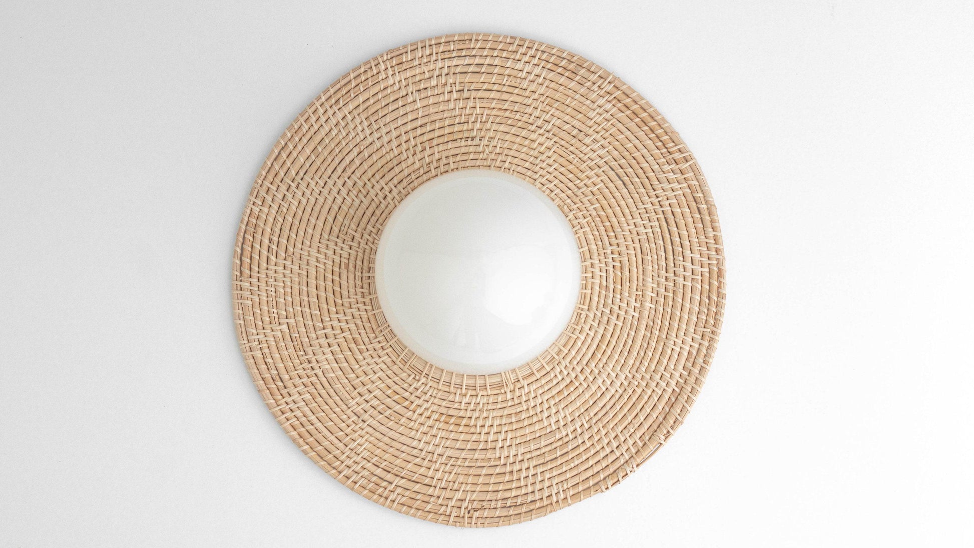 Sconce - Bohemian Lighting - Bamboo Lighting - Woven Rattan - Wall Decor - Model No. 3881