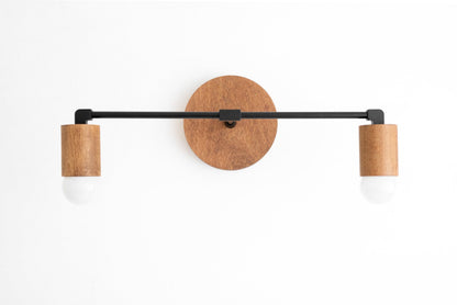 Boho Sconce - Natural Sconce - Wooden Vanity Sconce - Minimalist Lighting - Lighting - Boho Model No. 7357