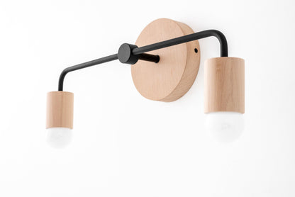 Vanity Light - Wood Sconce - Bathroom Light - Farmhouse Lighting - Rustic Lighting - Model No. 1071