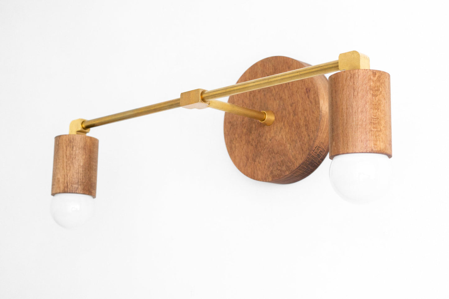 Boho Sconce - Natural Sconce - Wooden Vanity Sconce - Minimalist Lighting - Lighting - Boho Model No. 7357