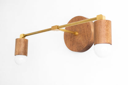 Boho Sconce - Natural Sconce - Wooden Vanity Sconce - Minimalist Lighting - Lighting - Boho Model No. 7357