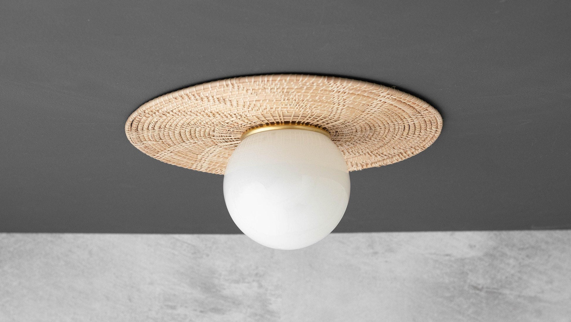 Sconce - Bohemian Lighting - Bamboo Lighting - Woven Rattan - Wall Decor - Model No. 3881