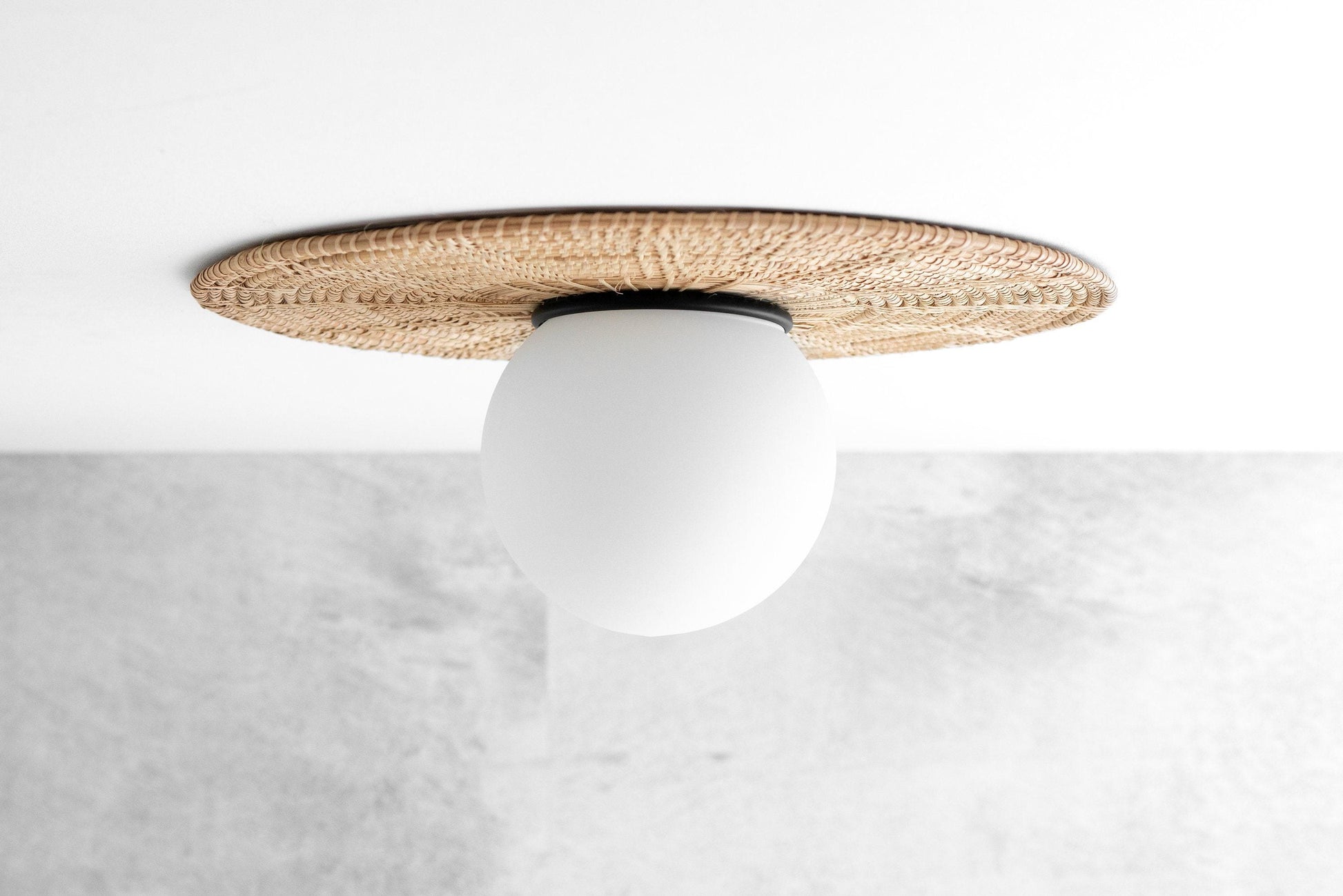 Sconce - Bohemian Lighting - Bamboo Lighting - Woven Rattan - Wall Decor - Model No. 3881